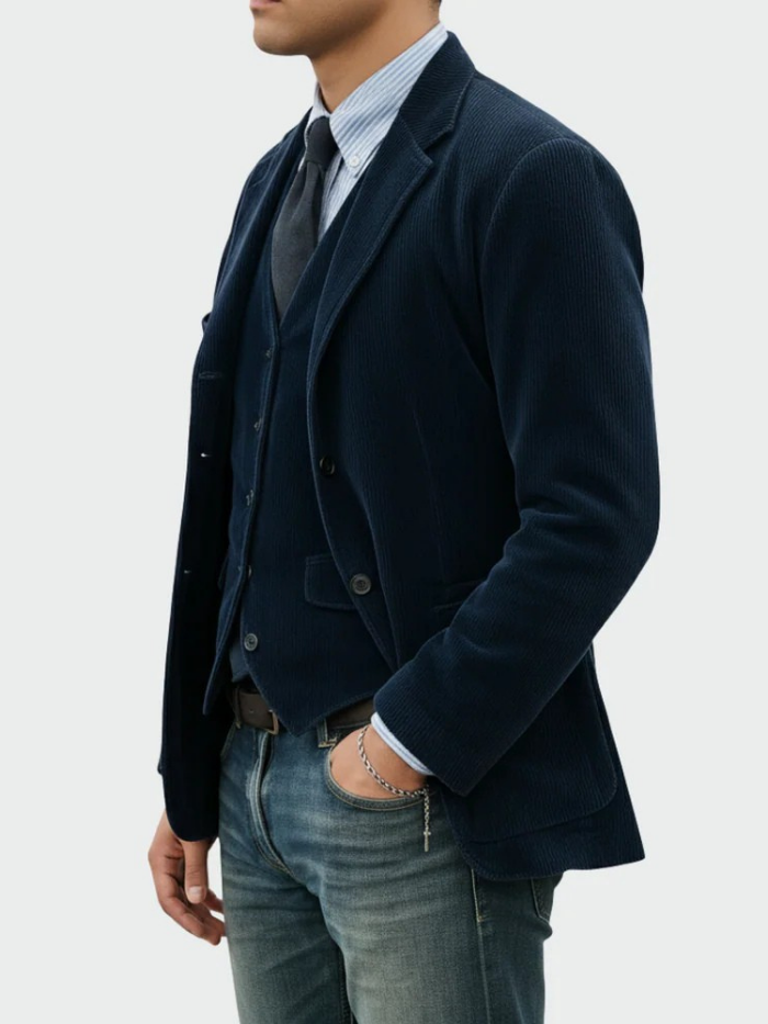 Alfredo | Conjunto de 2 piezas: Blazer y Chaleco de Pana