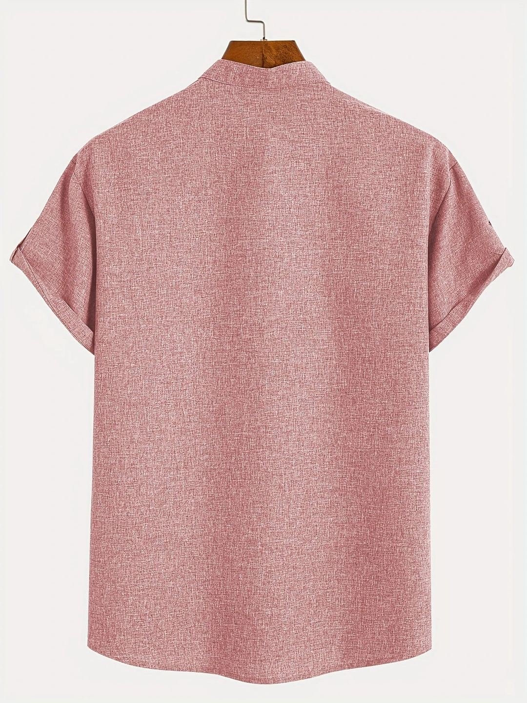 Javier | Elegante camisa de manga corta con cuello alto