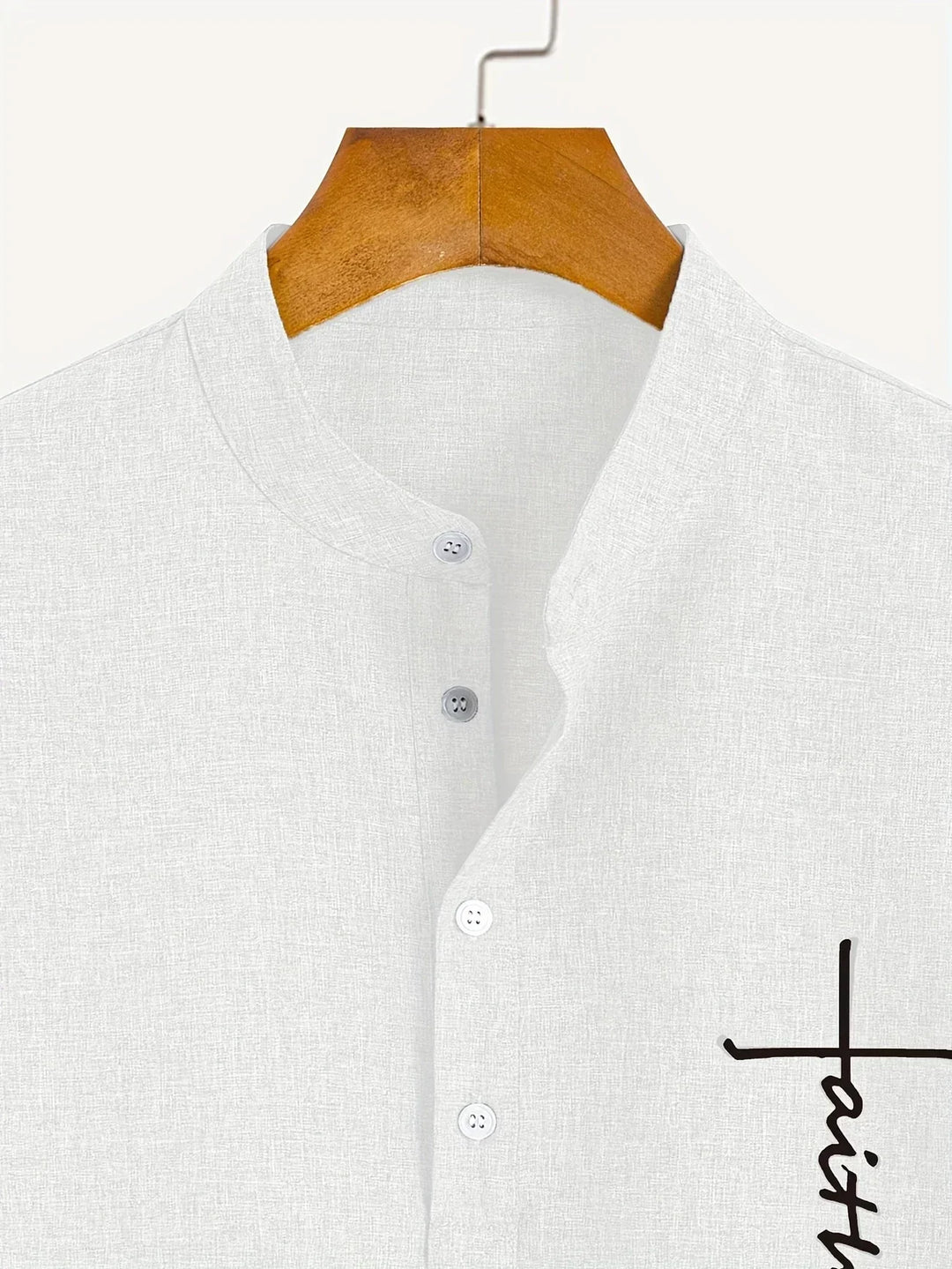 Javier | Elegante camisa de manga corta con cuello alto