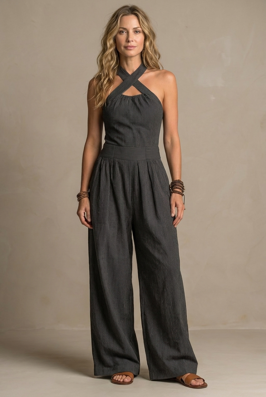 Soraya | Mono Elegante Escote Cruzado