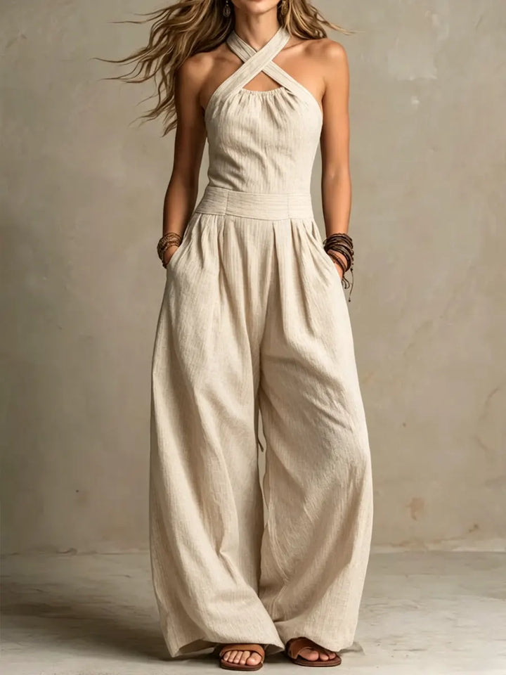 Soraya | Mono Elegante Escote Cruzado